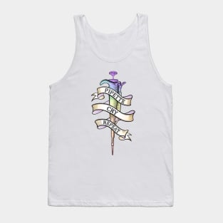 Pipette Cry Repeat PCR Science Tattoo Style Design Tank Top